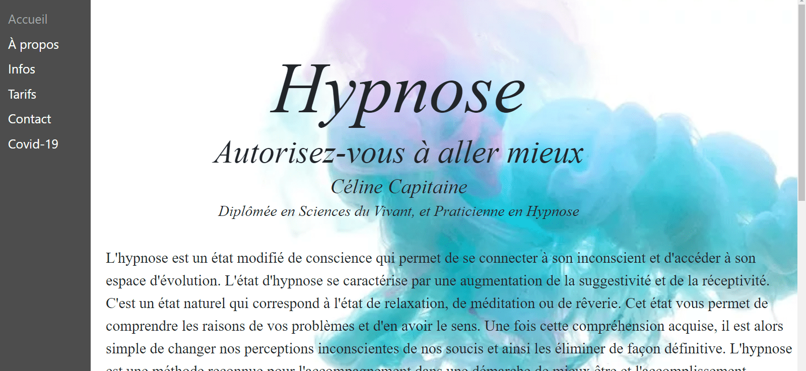 image site web d'hypnothérapeute
